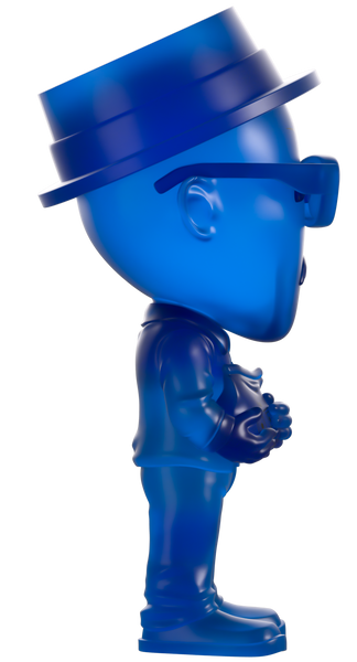 YouTooz Blue Translucent Heisenberg BRAD'S TOYS EXCLUSIVE 750pcs