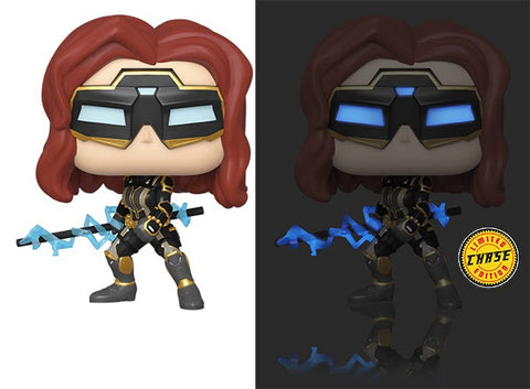 Pop! Marvel Avengers BLACK WIDOW Stark Tech Suit w/Glow Chase Variant (Available for Pre-Order) - Brads Toys