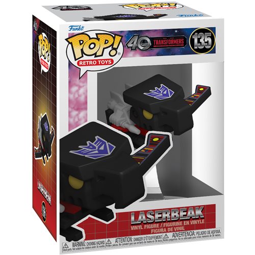 Pop! Retro Toys: Transformers 40th Anniversary- Laserbeak with Chase