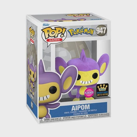Pop! Games: Pokemon- Aipom (Specialty Series) (Flocked)