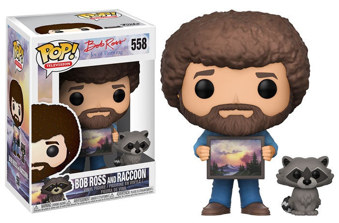 Funko Pop! Television #558 BOB ROSS with Raccoon