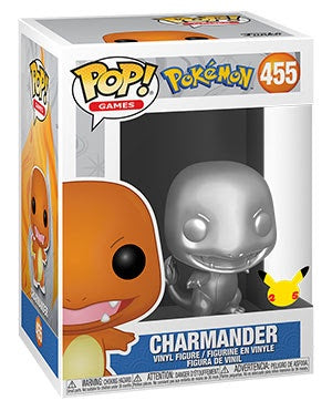 Pop! Games CHARMANDER Silver Metallic (Pokemon)(Available for Pre-Order)