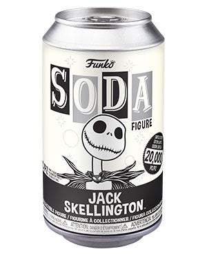 Vinyl Soda JACK SKELLINGTON w/GLOW Chase (Nightmare Before Christmas)(Available for Pre-Order)