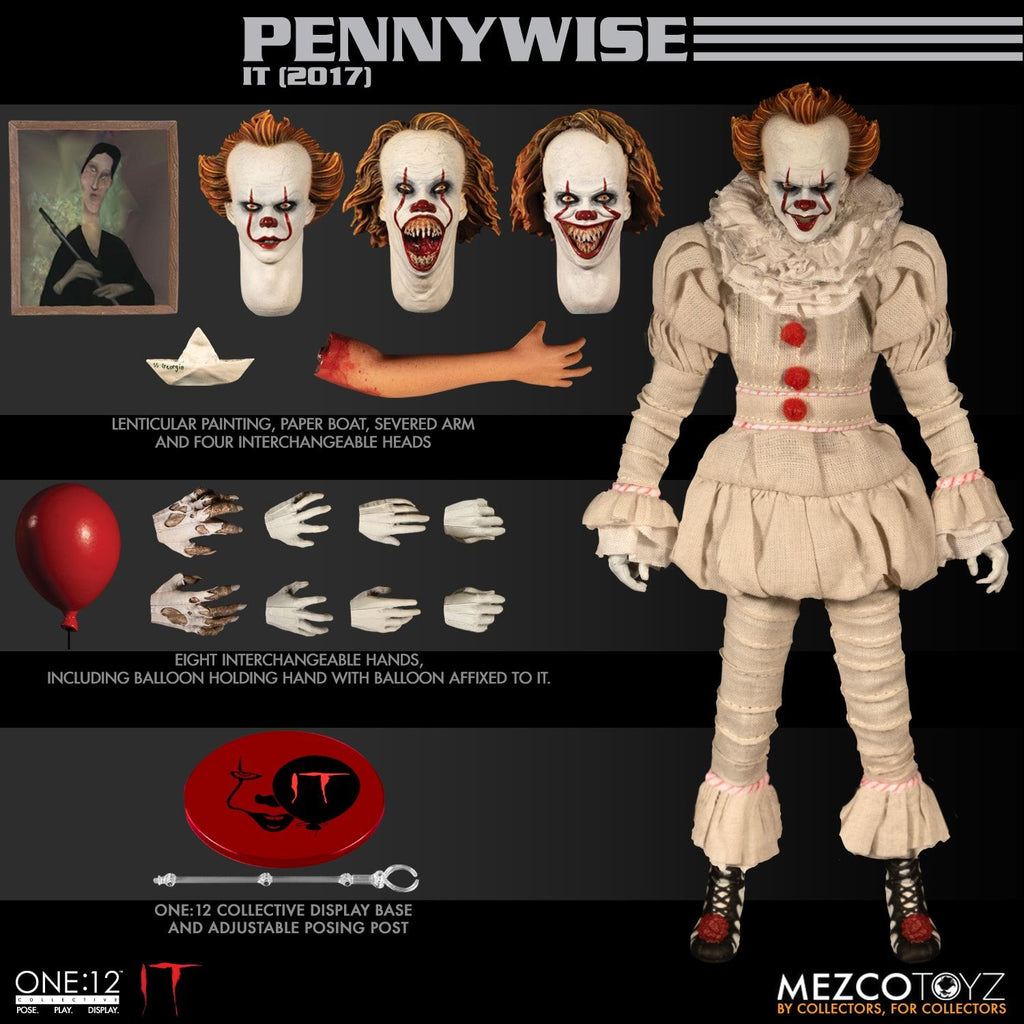 Mezco One:12 PENNYWISE (IT) - Brads Toys