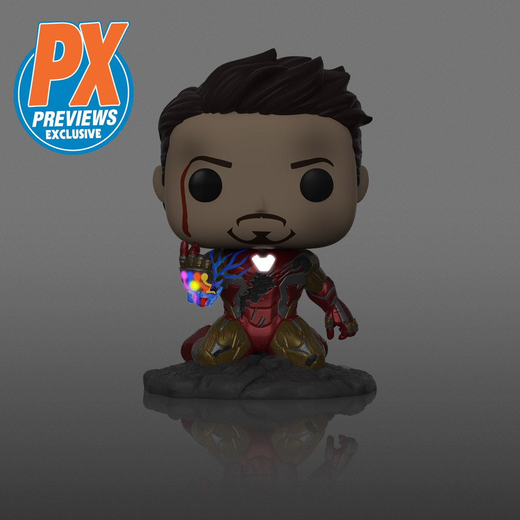 Funko Pop! Marvel I AM IRON MAN! PX Exclusive Glow (Avengers Endgame)(Available for Pre-Order) - Brads Toys