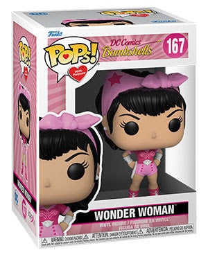 Pop! DC Bombshells Pink WONDER WOMAN (Breast Cancer Awareness)(Available for Pre-Order)