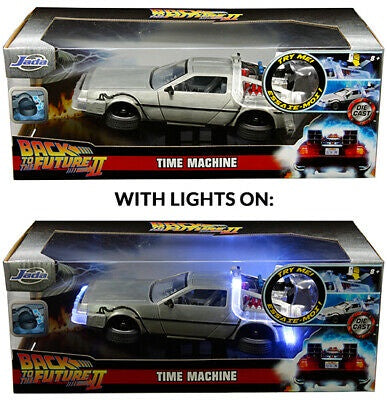 BTTF 2 Time Machine 1:24 Die-Cast Vehicle w/ Lights and Sounds