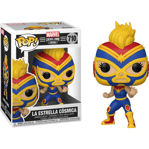 Pop! Marvel Lucha Libre LA ESTRELLA COSMICA (Captain Marvel)(Luchadores)