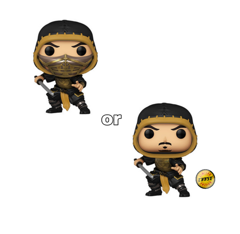 Pop! Movies SCORPION Metallic w/Chase (Mortal Kombat)(Available for Pre-Order)