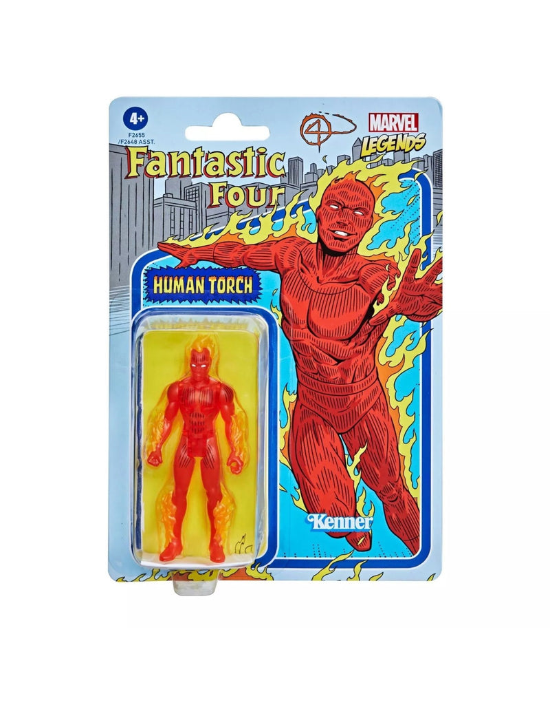 HSF2648A,  Marvel Legends Retro 375 Collection 3 3/4-Inch Action Figures Wave 1   HUMAN TORCH