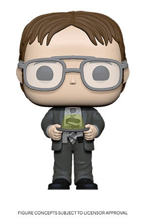 Pop! TV DWIGHT w/GELATIN STAPLER (the Office S2)(Available for Pre-Order) - Brads Toys