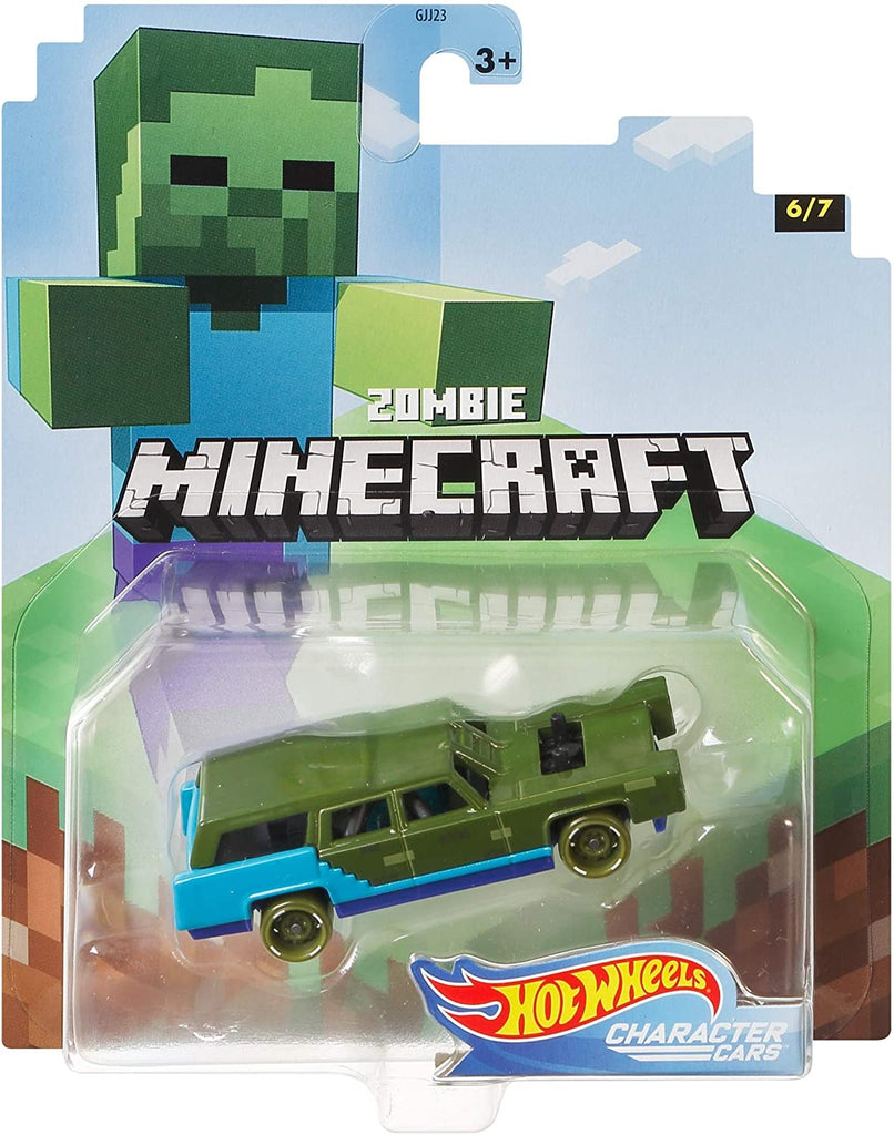 MTGJJ23H Minecraft Hot Wheels Character Cars 2021 Mix 2 ZOMBIE