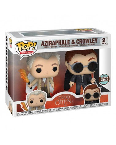 Pop! TV AZIRAPHALE & CROWLEY 2-Pack (Good Omens)(Specialty Series)