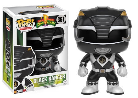 Funko Pop! Television #361 BLACK RANGER (Mighty Morphin Power Rangers) - Brads Toys