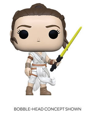 Pop! Star Wars REY w/YELLOW SABER (SW Ep 9)(Available for Pre-Order)