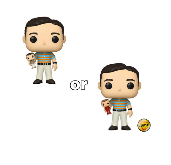 Pop! Movies ANDY Holding Oscar w/Chase Variant (40 Year Old Virgin) #1064 CLEARANCE!