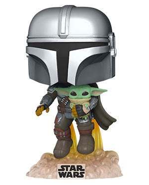 Pop! Star Wars MANDO FLYING w/JET PACK (The Mandalorian)(Available for Pre-Order)