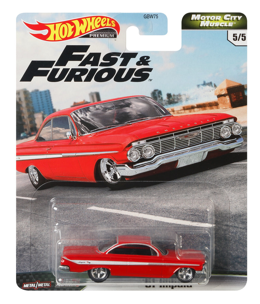 Hot Wheels Premium Motor City Muscle Fast & Furious '61 IMPALA (The Fate of the Furious)
