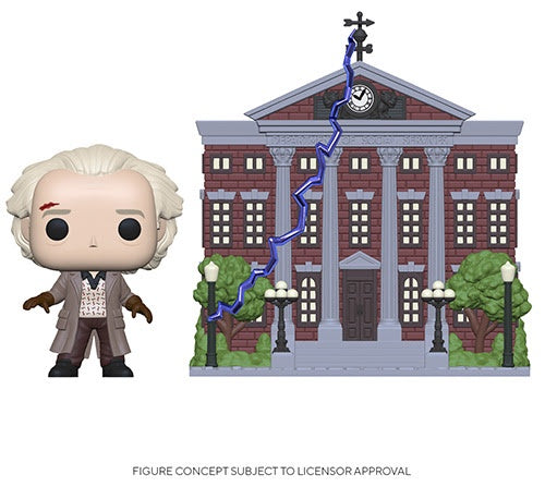 Pop! Town DOC w/Clock Tower (Back to the Future)(Available for Pre-Order) - Brads Toys
