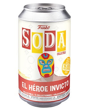 Vinyl Soda IRON MAN w/Chase (Luchadores)(Marvel)(Available for Pre-Order)