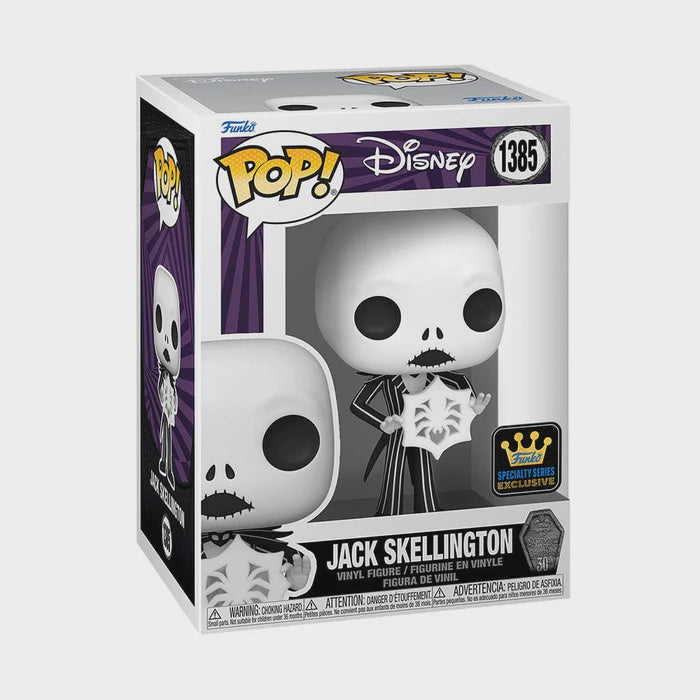 Pop! Disney: Nightmare Before Christmas 30th- Jack Skellington with Snowflake (Specialty Series)