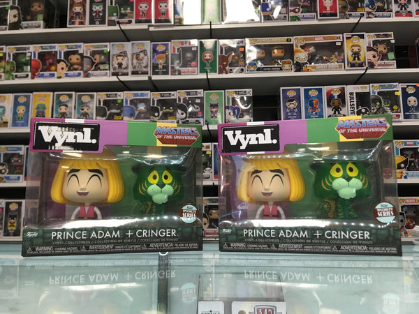 Funko VYNL Prince Adam & Cringer 2-Pack (Masters of the Universe) - Brads Toys