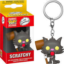 53764 POP Keychains: Simpsons- Scratchy