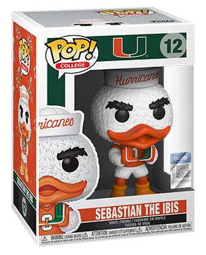 Pop! Mascots SEBASTIAN the IBIS (Miami HURRICANES)(Available for Pre-Order)