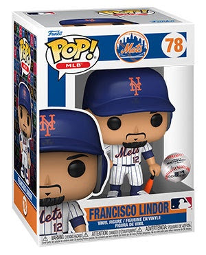 Pop! MLB FRANCISCO LINDOR (Mets  Home Jersey)(Available for Pre-Order)