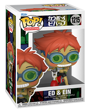 Pop! Animation EDWARD on SCOOTER w/EIN (Cowboy Bebop)(Available for Pre-Order)