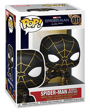 Pop! Marvel SPIDER-MAN BLACK & GOLD SUIT (No Way Home)(Available for Pre-Order)