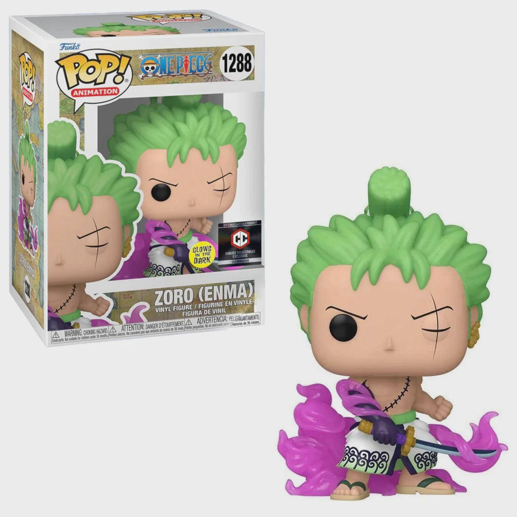 Pop! Animation #1288 One Piece ZORO (Enma) (Glow) Chalice Collectibles Exclusive